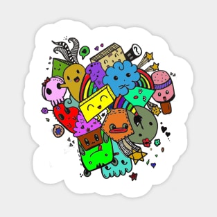 Doodle art Sticker